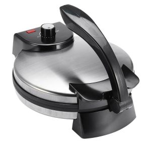 SLIGHTDELVE Simple Electric Crepe Maker Non Stick Easy Cleaning Tortilla Quesadilla Machine Durable Large Heating Surface Cooking Pan Household
