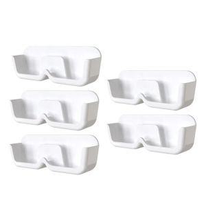 HUYAN 5Pcs Plastic Sunglasses Organizer Colorful Wall Mounted Glasses Storage Rack Multifunctional Durable Eyeglasses Stand Home Decor