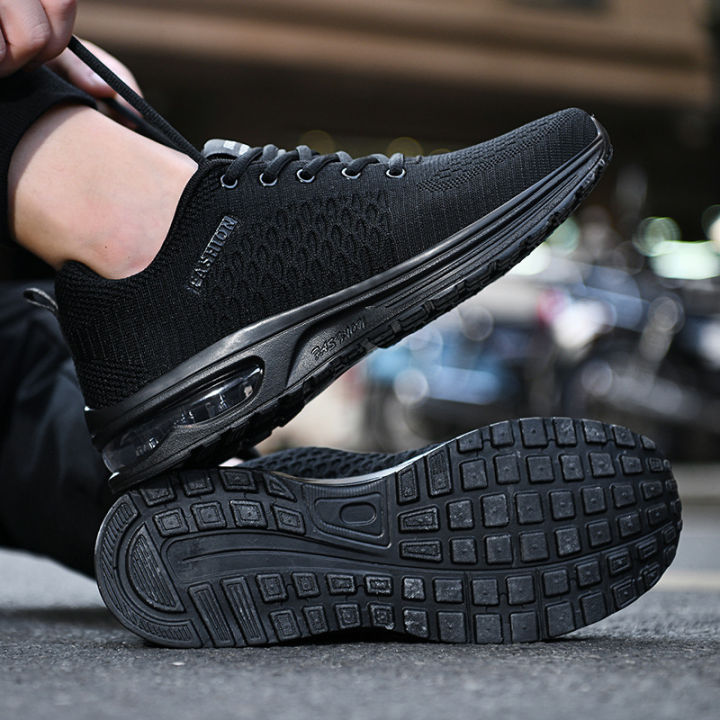 men's air cushion running shoes shoe for man black