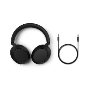 Philips Adaptive Noise Canceling Headphones - Hi-Res Audio 80H Playtime Over-Ear Headphone (TAH6000)