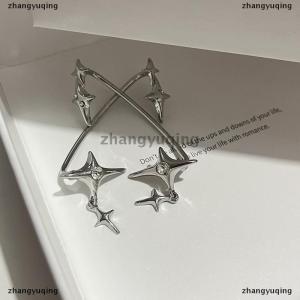 [COD] zhangyuqing 1Pair Fashion Color Star Clip Ear Cuff Earrings for Women Zircon No Trendy Ear Clip Gothic Irregular Earcuff Earring Jewelry