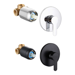 Wall-Mounted Shower Valves High-Pressure Concealed Shower Faucet Valves Simple Installation for for Modern Bathrooms