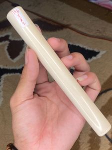 pipa gg asli lokal panjang 15cm model bulat lengkung tebal mulus bening