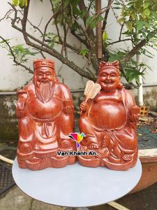 Tượng Thần Tài Thổ Địa cao 25cm - Tượng Phong Thủy - Trang Trí Nhà Cửa Decor - Tượng Gỗ Đẹp