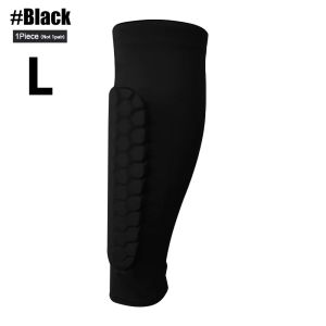 1pc Universal Lycra fabric knee calf padded protectors compression honeycomb sports anti-collision kneepads Tahan lama