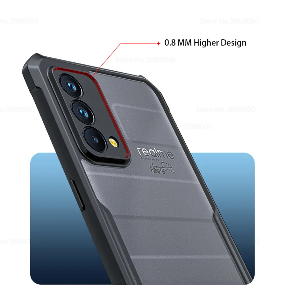 Custodia Per Realme GT Master Edition, Ultra Sottile E Trasparente, Doppio Strato PC + TPU, Antiurto E Antigraffio, Colore Verde
