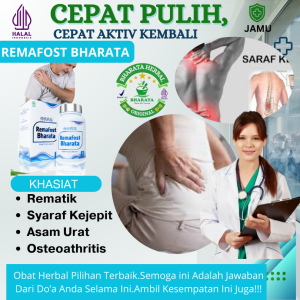OBAT SYARAF KEJEPIT - URAT KEJEPIT - NYERI SENDI - REUMATIK REMAFOST. BHARATA Original 100%