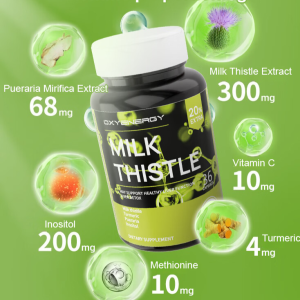 Multiple Plant Extracts Milk Thistle Liver Protection Capsule Milk Thistle Capsules Liver Oxygen Plant Extract Energy Special Capsules