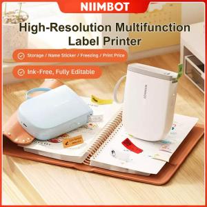 Niimbot D11H Label Printer Portable Bluetooth Wireless Thermal Smart Label Maker for IOS Android Phone Inkless High Resolution Multifunction Storage Name Sticker Freezing Print Price