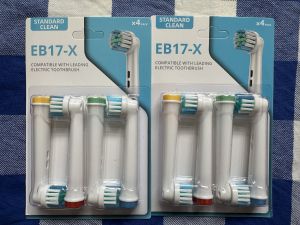 ĐẦU BÀN CHẢI ĐIỆN TƯƠNG THÍCH ORAL-B EB17-X – LÀM SẠCH SÂU BẢO VỆ NƯỚU (VỈ 4 CÁI)