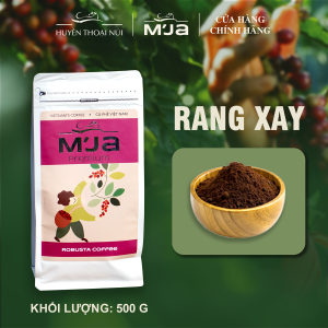 [Premium] Cà Phê Chất Lượng Cao M’JA - 100% Robusta - Rang Mộc - Nguyên Chất Cao Cấp - 95% Trái Chín - Túi 500g
