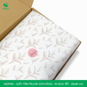 MGPI02 - Combo 50 tấm giấy Pelure gói hàng in họa tiết - 60x40 cm