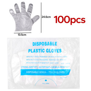 Disposable Gloves Catering Food Grade Plastic Transparent Gloves Restaurant Supplies Kitchen Dining Tableware Accessories