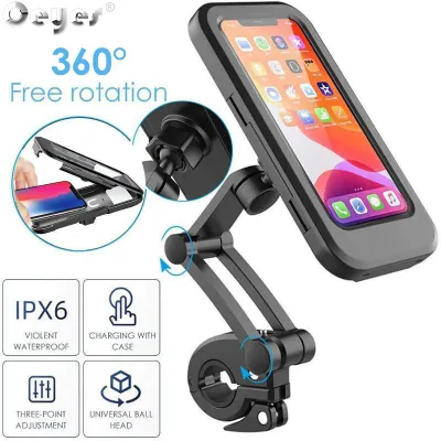【🇵🇭Ready Stock】Ceyes Alluminum Alloy Phone Mount Holder Bracket Anti-slip for Motorcycle Bicycle Electric Scooter