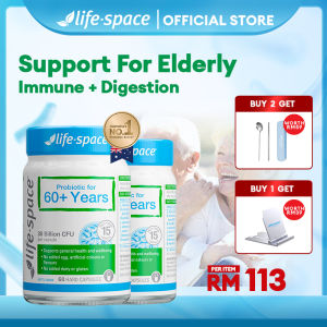[Bundle of 2]   Life Space Probiotic for 60+Years 60 Capsules (EXP: 04/2027)