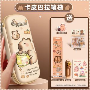 กล่องเครื่องเขียน กันน้ำ กระเป๋าใส่ปากกา น่ารั ก าร์ตูน สติ๊กเกอร์ ซิปเรียบ ชั้น 3 ความจุขนาดใหญ่