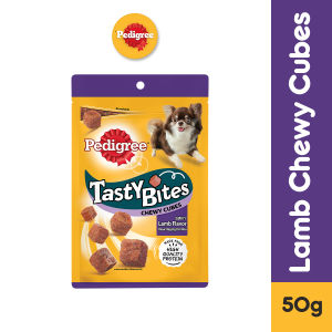 PEDIGREE Tasty Bites Chewy Cubes Treats for Dogs – Dog Treats in Lamb Flavor 50g