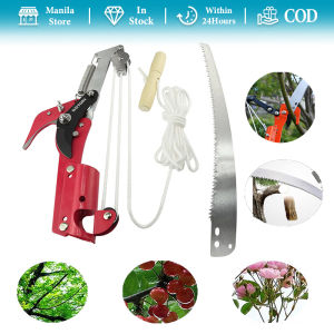 Extendable Tree Pruner Saw High-Altitude Branches Trimmer Pruning Shears Head Fruit Picker Harvester Garden Trimming Tool