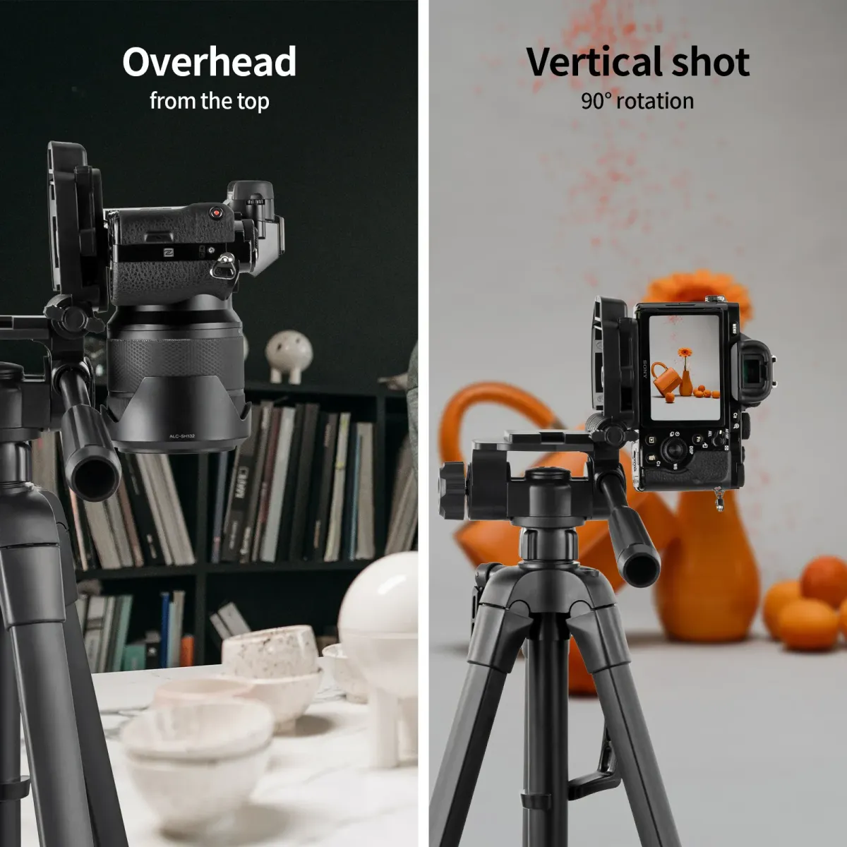 F3520T Tripod Professional Heavy Duty Aluminium Tripod & Pan Head for DSLR Camera Holder Stand