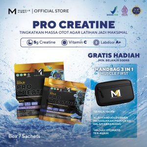 MUSCLE FIRST Pro Creatine Box - Menambah Massa Otot Suplemen Fitness