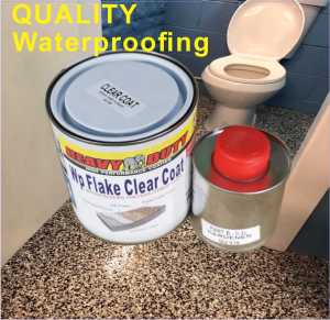 1L WP FLAKE CLEAR COAT / EPOXY TOP COAT CLEAR FOR FLAKE COLOURS FLOOR / HEAVY DUTY / TOP COAT CLEAR/ heavy duty