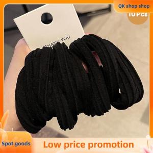 ✨QK shop✨ 10Pcs High Elastic Seamless Hair Rope For Women Girls Durable Ponytail Holder Simple Rubber Band Temperament Hair Accessories