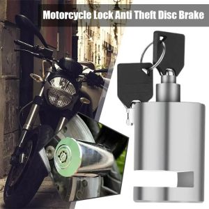 SERAPHYXO Waterproof Motorcycle Disc Brake Lock Security Anti Prying Portable Disk Locks Gift Rust-proof Anti-theft Wheel Lock For Bicycle Scooter Motorcycle