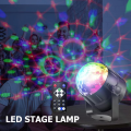 Sound Activated Rotating Disco Light Colorful LED Stage Light RGB Laser Projector Lamp DJ Party Light for Home KTV Bar Xmas. 