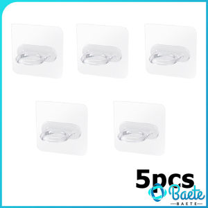 Baete Transparent Ring-shaped Seamless Multi-function Hook Wall Mounted Hook Shampoo Holder Shower Gel Bot