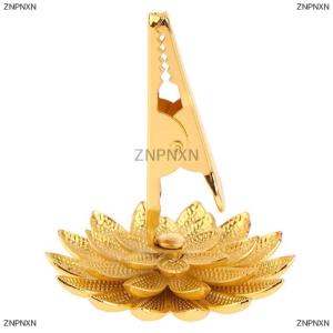 [COD] ZNPNXN 1ชิ้นที่วางธูปขนาดเล็กที่หนีบกลิ่นหอมของบัวกระถางธูปชาถ้วยไม้จันทน์ฐานของตกแต่งบ้าน