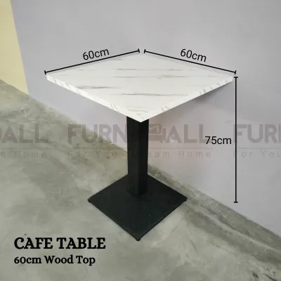 FURNIMALL Cafe Table 75cm Balcony Coffee Table Restaurant Dining Table Meja Kafe Meja Makan 餐桌