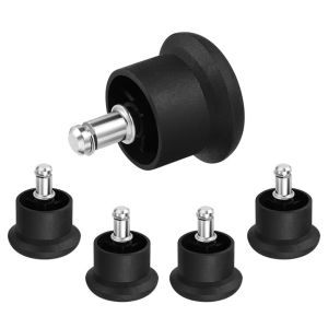 5Pcs Roda Kursi Kantor Stabil/Glyder Tancap Kaki Kursi Kantor Pengganti Roda Untuk Roda Kursi Kantor Fixed Stationary Castors