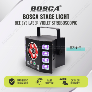 BOSCA Stage Light Bee eye laser violet stroboscopic BZX-3 Stage equipment DJ Bar Party Concert Light Bee eye Stroboscopic Violet Red green laser DMX512 Master/slave Self-propelled Voice control