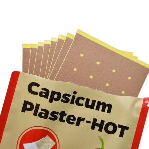 Chili hot Patch Pain Relief Patch Heat Patch Herbal Ginger Patch Capsicum Plaster-HOT 2 Pack 16 pcs