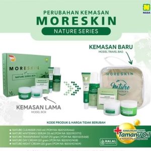 PAKET MORESKIN NATURE - NASA - paket perawatan kecantikan (sabun serum Toner cream siang dan malam) - Ken Herbal