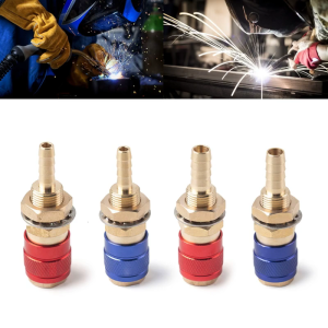 6mm 8mm Water Cooled Air Cooled Gas Water Adapter Quick Connector Fitting For MIG\TIG Welding Torch Connector