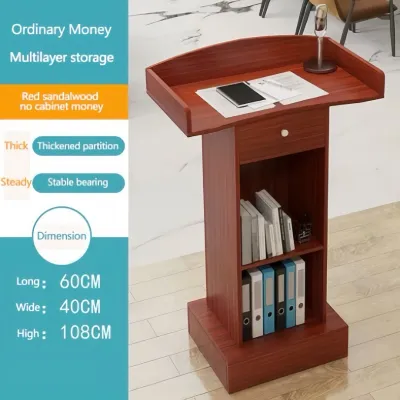 ISSI DIARY Modern Simple Lecture Table Standing Platform Welcome Training Reception Desk Training Institution Podium
