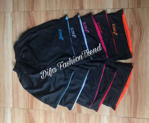 Celana Voli Volly Cewek Belah Pinggir Press Body Logo Bordil / Kolor Olahraga Santai Wanita Terbaru