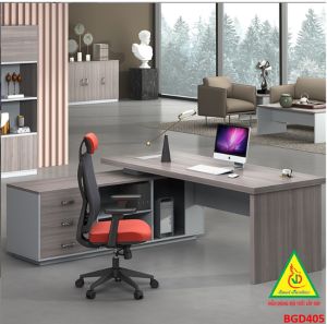Bàn giám đốc gỗ MDF đơn giản phong cách hiện đại BGD405 - NỘI THẤT LẮP RÁP VIENDONGADV