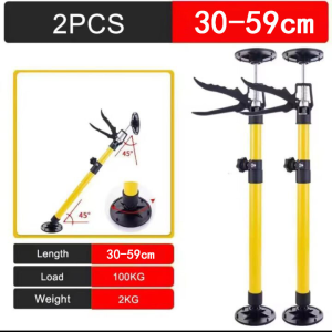 【2PC】Telescopic Steel Hand Jack Support Rod Generic Steel Support Rod Cabinet Board Lifting Support Rod Adjustable Hand Work Bracket