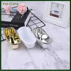 ruyifang มินิแต่งหน้าอ่างอาบน้ำสบู่เครื่องประดับกล่องเก็บเล็บ casket Holder Organizer