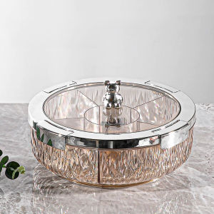 SG in Stock Sealed Storage Room Dried Fruit Plate Household New Fruit Plate Candy Box/snack Box Chinese New Year Candy Box