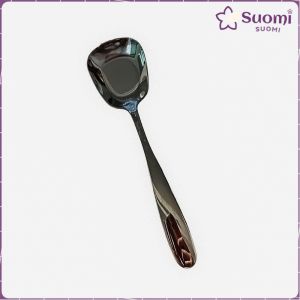 Suomi Stainless Steel Soup Spoon Large Capacity Long Handle Public Tablespoons Kitchen Tableware