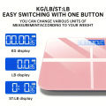 Electronic Digital Human Weighing Scale Tempered Glass Platform LED HD Display USB Battery Charging. 