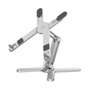 Tablet Bracket Portable Aluminum Alloy Foldable Telescopic Laptop Desktop Stand 360° Rotation Lifting Notebook Table Holder