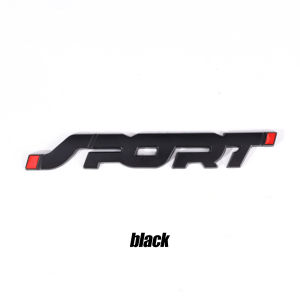 Car Styling Decals Metal 3D Chrome Black Auto Car Trunk Racing Sport Word Letter Logo Emblem Badge Decal Sticker