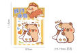 Set 30 miếng sticker Capybara cute hình dán trang trí sổ tay, bình nước siêu dễ thương _ Ting Ting. 