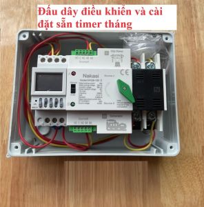 Tủ chuyển nguồn tự động 2 công tơ luân phiên ATS 2P 100A 15 ngày/ tháng