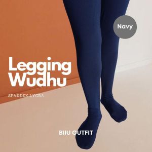 Legging Wudhu Wanita Jersey Premium Adem Biiu