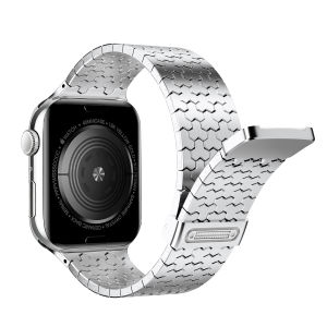 YALILAI Metal Loop Band for Apple Watch 49mm 46mm 45mm 44mm 42mm 41mm 40mm 38mm Magnetic Stainless Steel Strap for Apple iWatch Series 11/10/9/8/7/6/5/4 Ultra3/2 SE3/2 Men Women